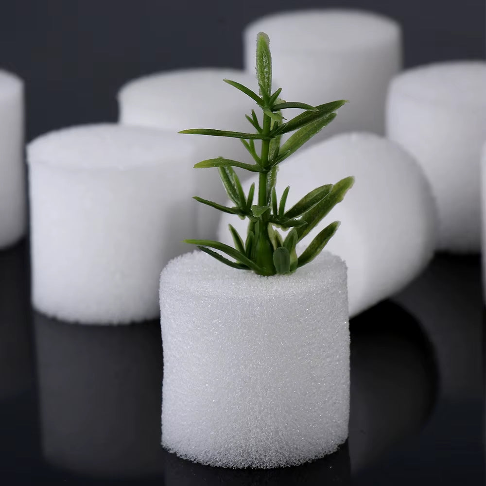 10/50Pcs Soilless Hydroponic Vegetables Nursery Pots Nursery Sponge Flower Seed Soilless Cultivation System Seed Trays