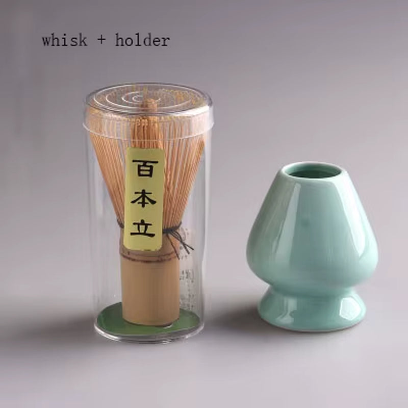 Japanese Matcha Tea Set Matcha Bowl Bamboo Whisk Holder Tray Matcha Set