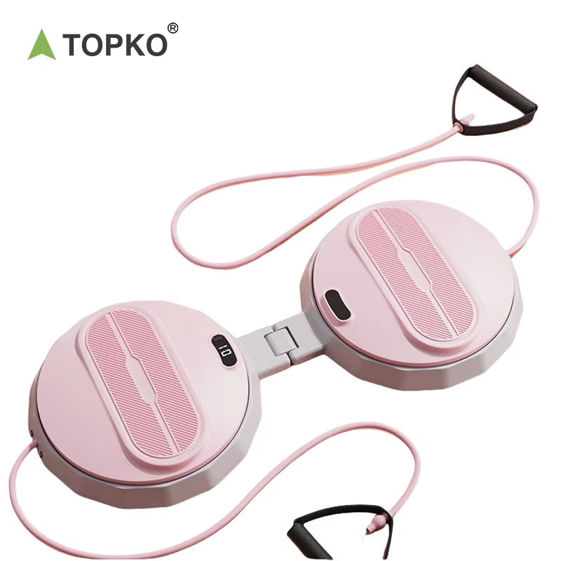 TOPKO Fold Home Body Shaping Waist Twisting Disc Balance Boards ABS Waist Twisting Machine
