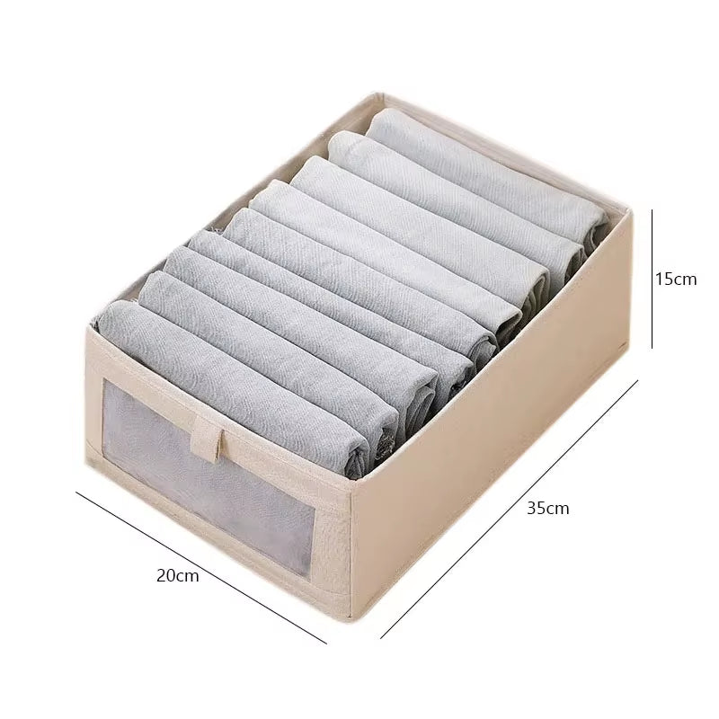 1PC Visible Wardrobe Storage Organizers Cabinet Drawer Clothes Storage Box for T-Shirts Jeans Underwear Pants Organizer Box