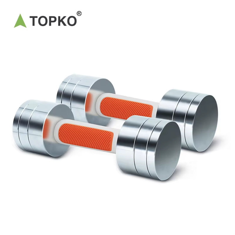 TOPKO Professional Fitness Weightlifting 2.5Kg Women Adjustable Bodybuilding Smart Dumbbell Recharge Steel Dumbbell