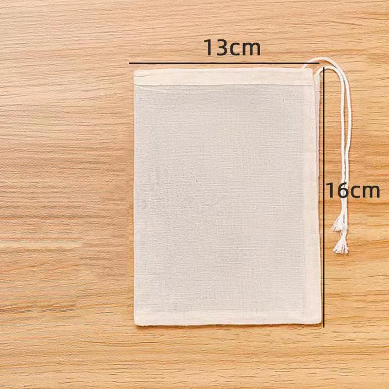 Cotton Gauze Tea Bags 50Pcs Empty Pocket String Bag Reusable for Spice Tea Infuser Soup Teabags Kitchen Accessories Gadgets