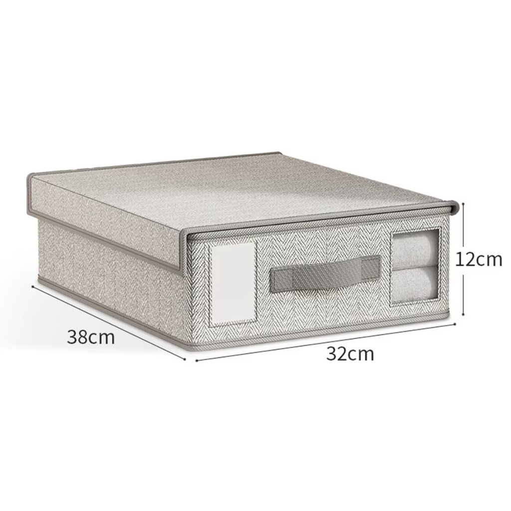 Creative Bed Sheet Storage Box Clothing Fabric Sheet 4-Piece Organizer Wardrobe Blanket Quilt Cover Non-Woven Storage Box