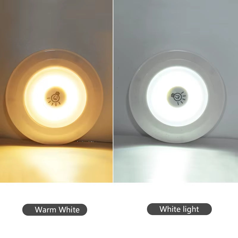 3W Super Bright Cob under Cabinet Light LED Wireless Remote Control Dimmable Wardrobe Night Lamp Home Bedroom Closet Kitchen