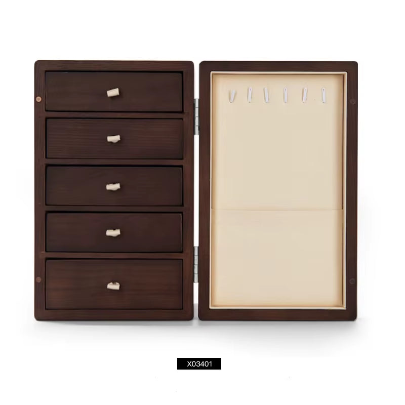 Large Wooden Cabinet Box Jewelry Accessories Organizer Storage Cabinet Jewelry Storage Box Organiser Wood Jewelry Storage
