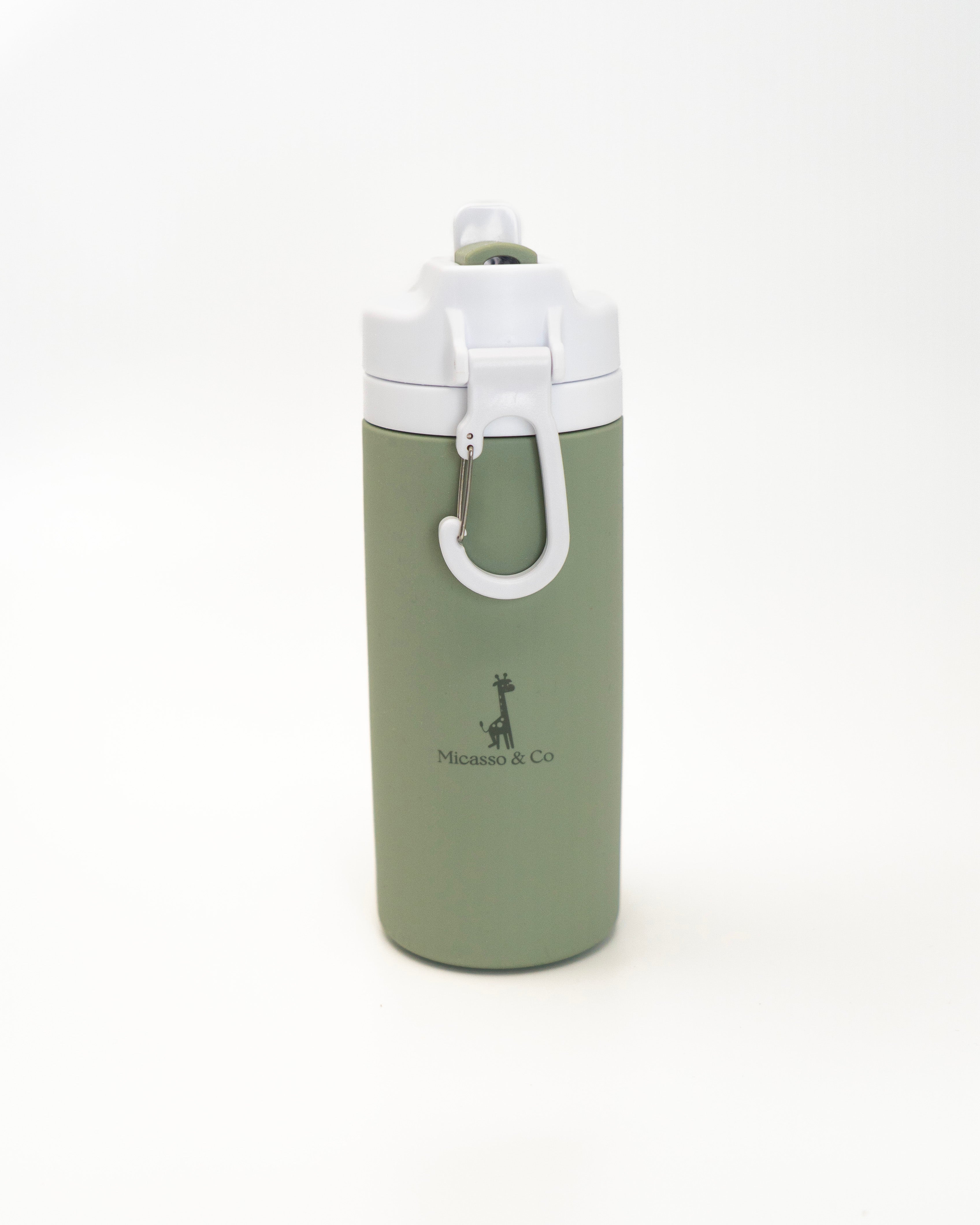 Bouteille d'eau en silicone format 450 ml