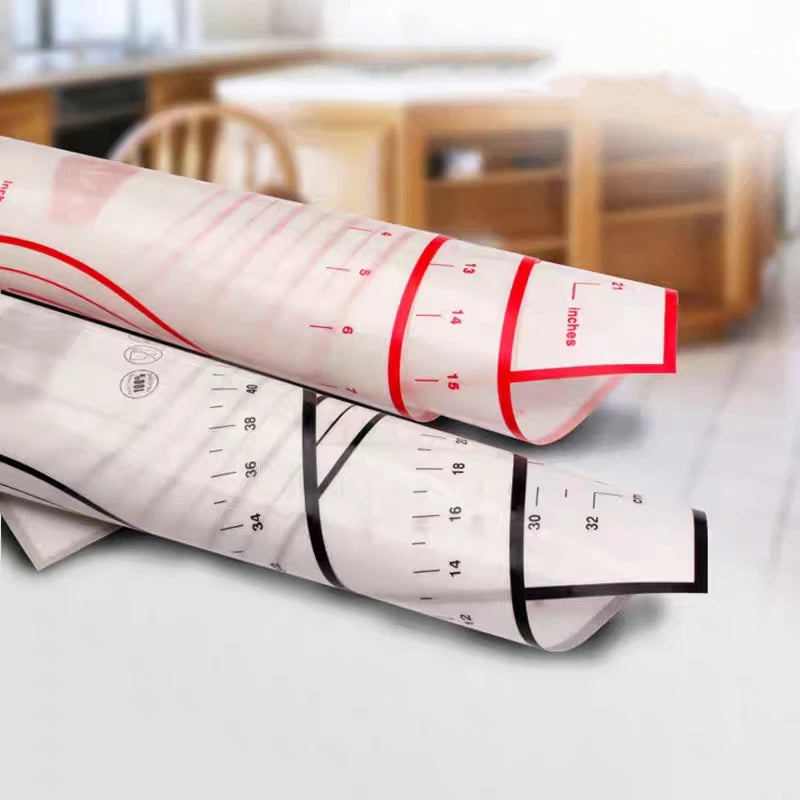 50X60Cm Non-Slip Silicone Pastry Kitchen Mat Extra Large Baking Mat Counter Dough Rolling Mat Oven Liner Fondant Pie Crust Mat