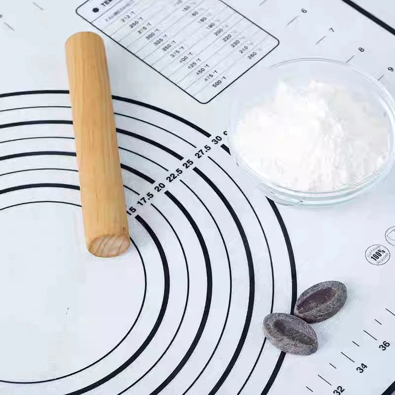 50X60Cm Non-Slip Silicone Pastry Kitchen Mat Extra Large Baking Mat Counter Dough Rolling Mat Oven Liner Fondant Pie Crust Mat