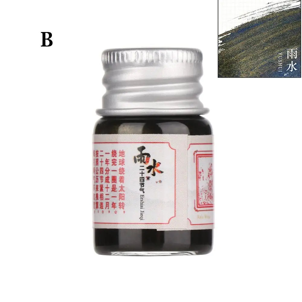 5ML 24 Colors Calligraphy Writing Paint Fountain Pen Glitter Powder Ink