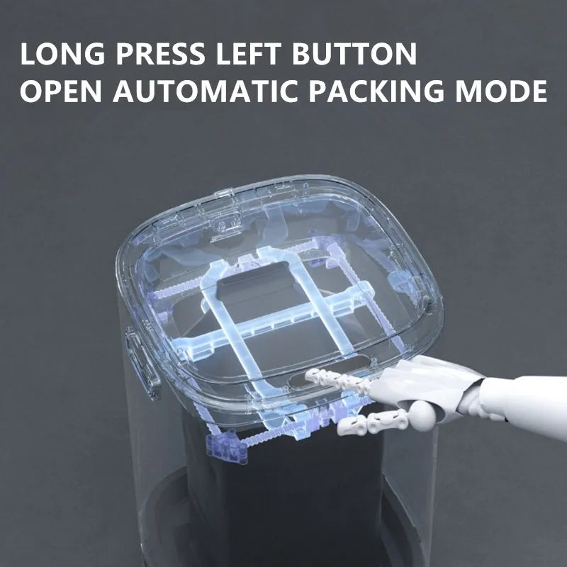 13L Smart Trash Can Large Capacity Rubbish Bathroom Garbage Electric Dustbin Home Kitchen Type Automatic Packing Trash Can