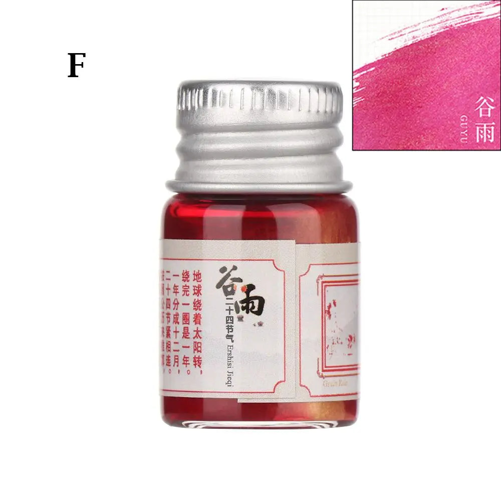 5ML 24 Colors Calligraphy Writing Paint Fountain Pen Glitter Powder Ink