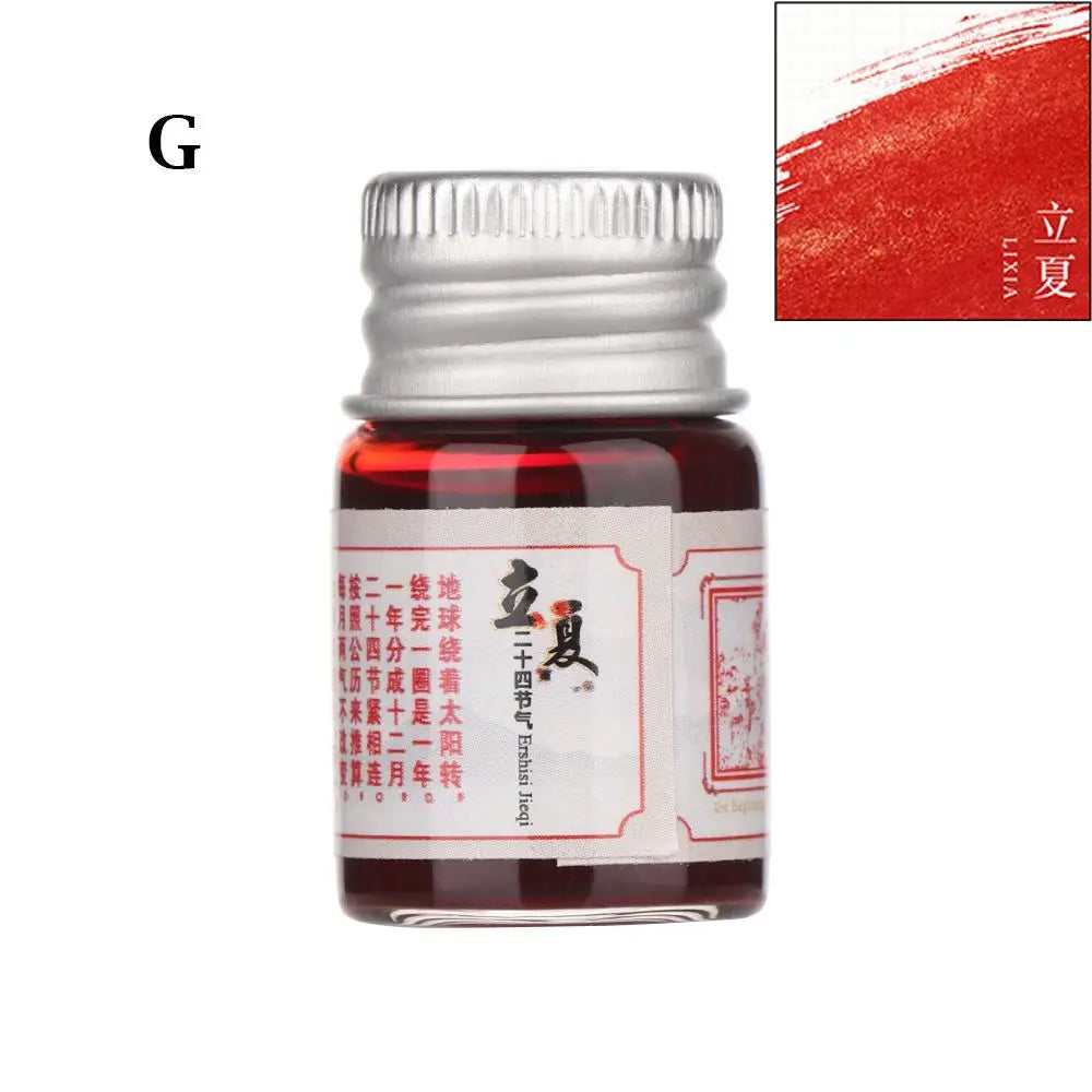 5ML 24 Colors Calligraphy Writing Paint Fountain Pen Glitter Powder Ink