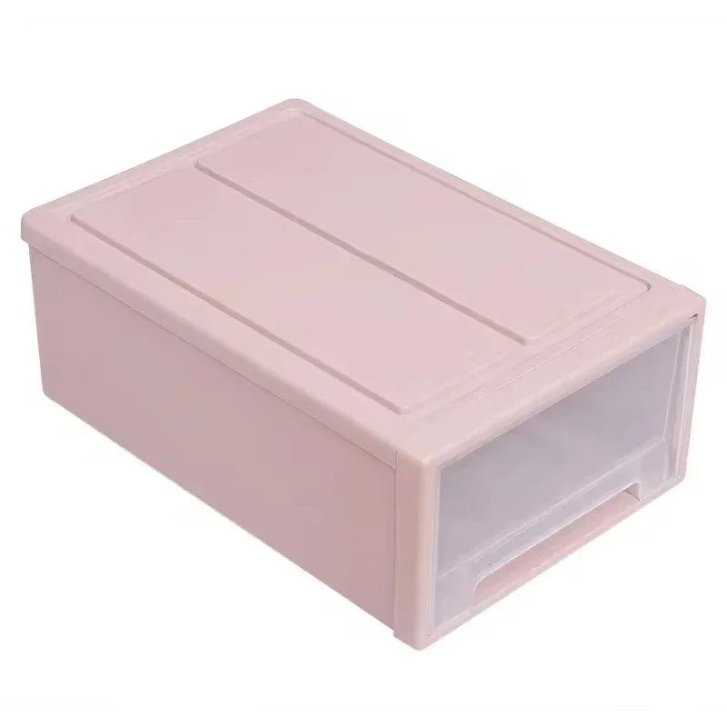 Drawer Clothes Storage Box Transparent Plastic Storage Drawesr Wardrobe Sundry Organizer Household Cabinet Closet Storage Box