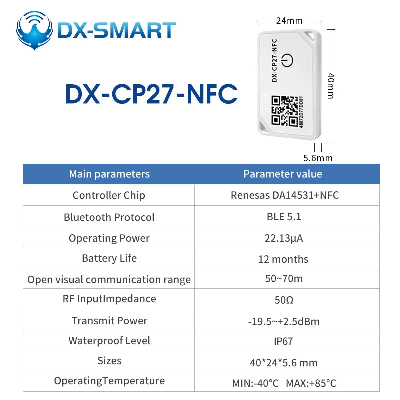 DIALOG14531 Accurate Indoor Positioning System CP28 Bluetooth Tag Ultra Wide Band Assets Tracking Low Energy Beacon