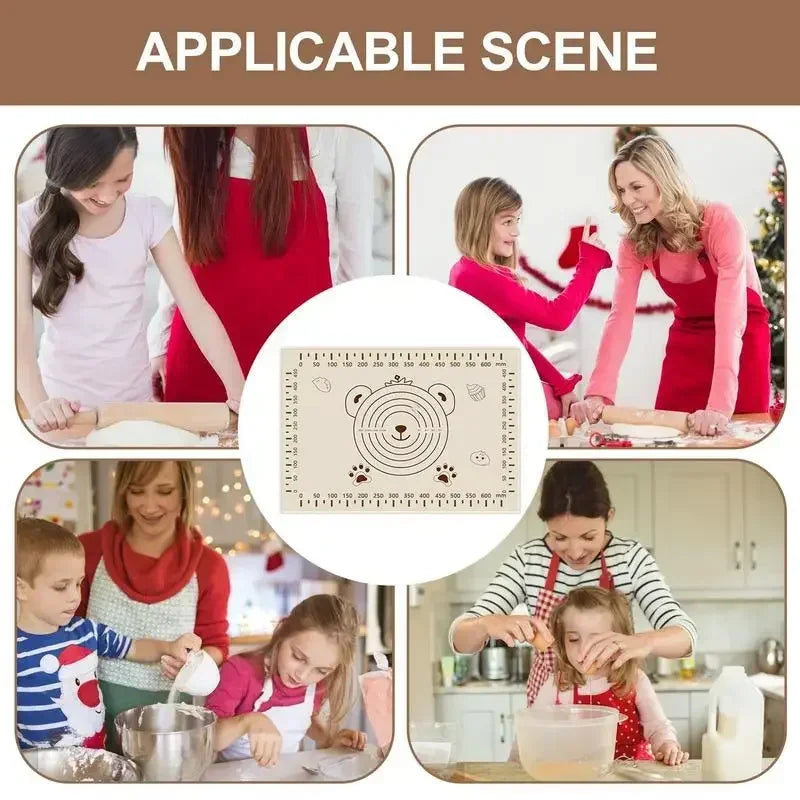 70*50Cm Silicone Pad Baking Mat Sheet Kneading Dough Mat for Kitchen Rolling Dough Pizza Large Dough Non-Stick Maker Holder