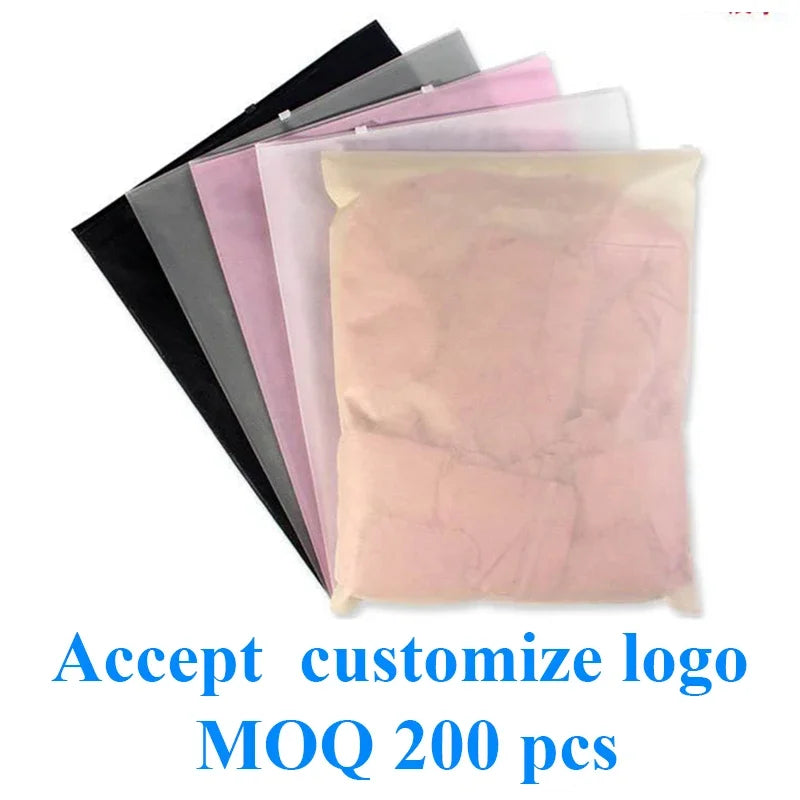 20 Pcs Non-Woven Zipper Bag Gift Bag Travel Receive Bag Transparent Clothing Reservoir Clothes Packaging Bags Travel Storage