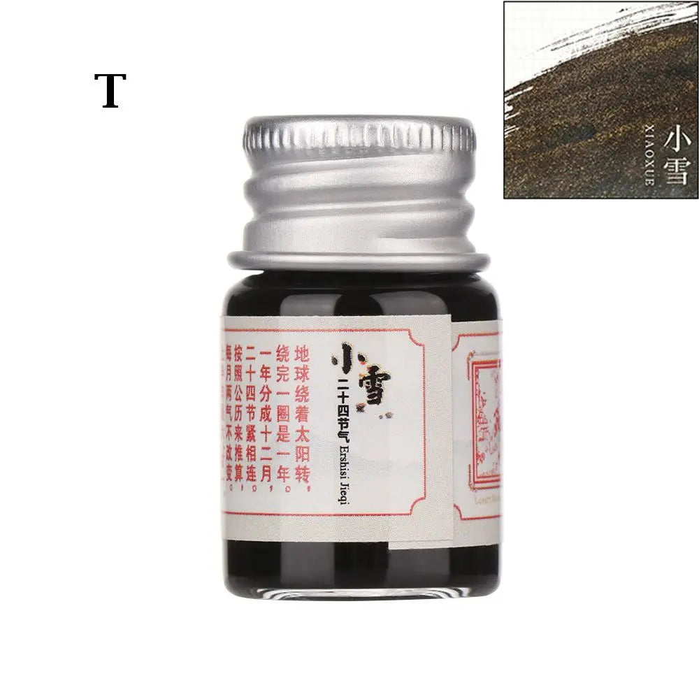 5ML 24 Colors Calligraphy Writing Paint Fountain Pen Glitter Powder Ink