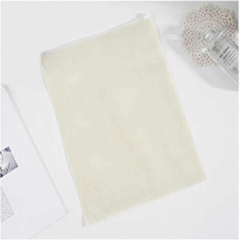 20 Pcs Non-Woven Zipper Bag Gift Bag Travel Receive Bag Transparent Clothing Reservoir Clothes Packaging Bags Travel Storage