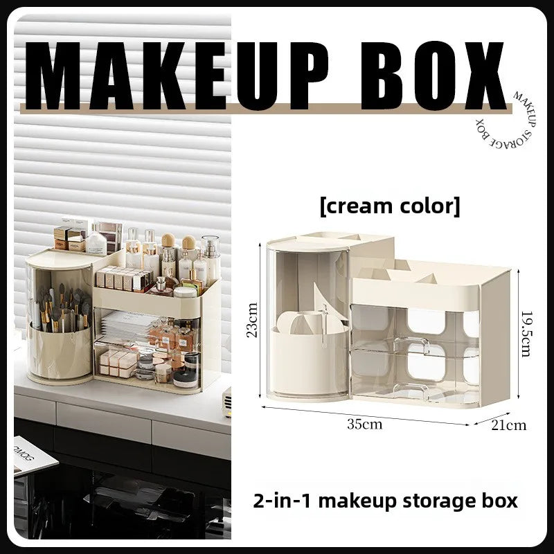 Cosmetics Storage Box, Desktop Dresser Storage Box, Lipstick, Facial Mask, Makeup Brush, Skin Care Products, Drawer Shelf