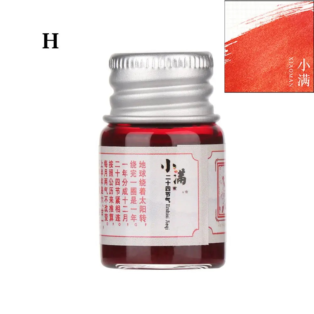 5ML 24 Colors Calligraphy Writing Paint Fountain Pen Glitter Powder Ink