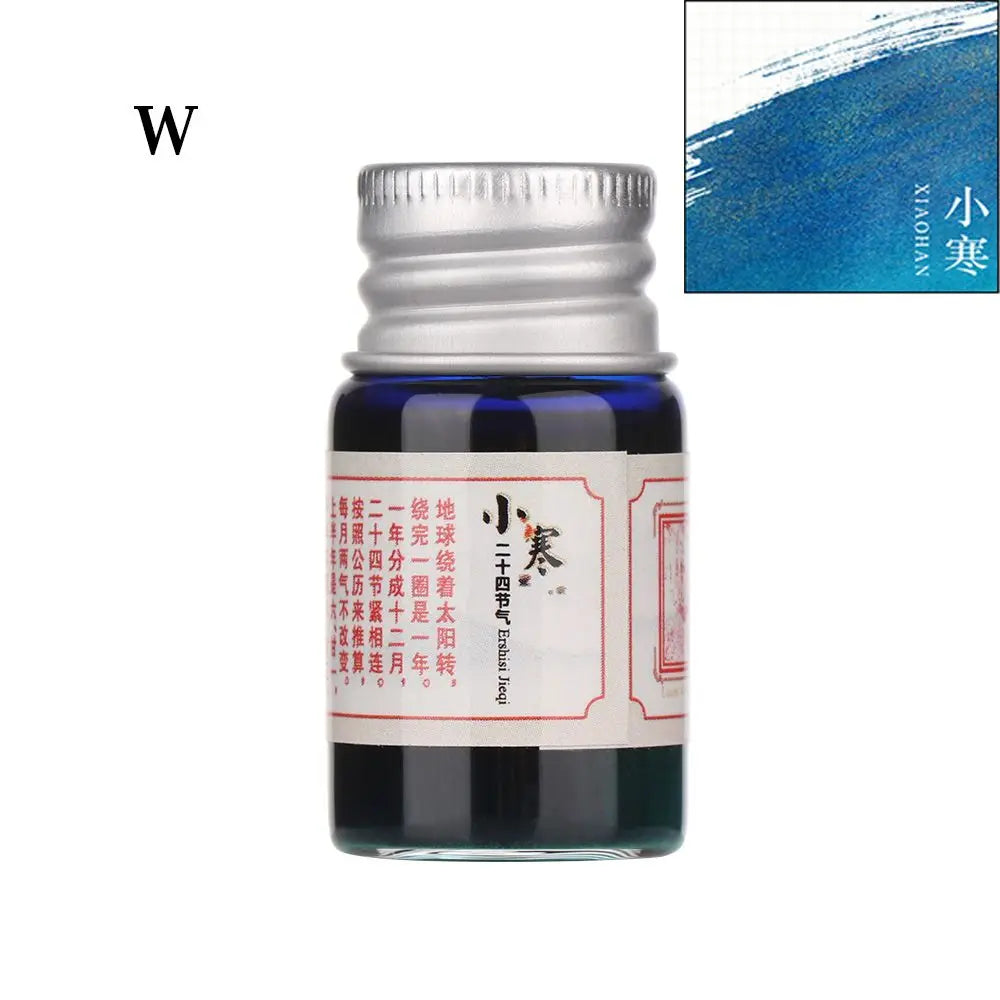 5ML 24 Colors Calligraphy Writing Paint Fountain Pen Glitter Powder Ink