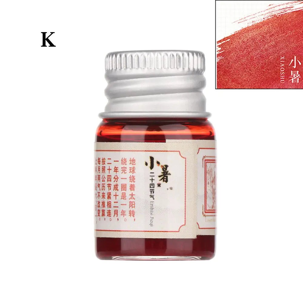 5ML 24 Colors Calligraphy Writing Paint Fountain Pen Glitter Powder Ink