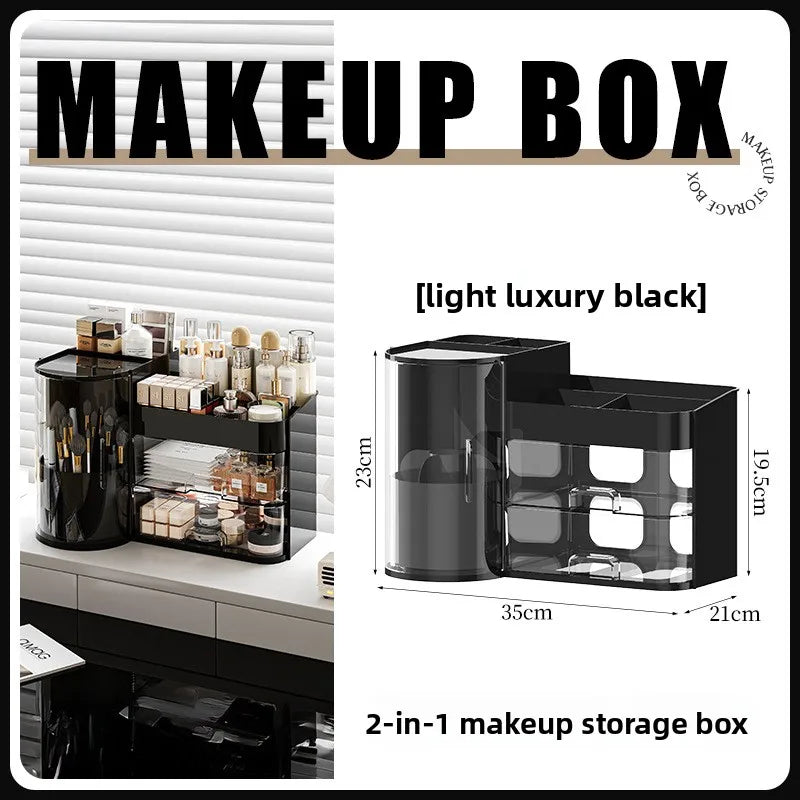 Cosmetics Storage Box, Desktop Dresser Storage Box, Lipstick, Facial Mask, Makeup Brush, Skin Care Products, Drawer Shelf