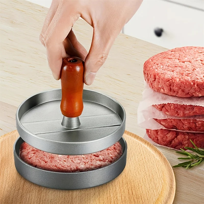 1PC Burger Press Non-Stick Hamburger Press Patty Maker Mold | Meat Beef Cheese Veggie Burger Maker for Grill Griddle BBQ Barbecu
