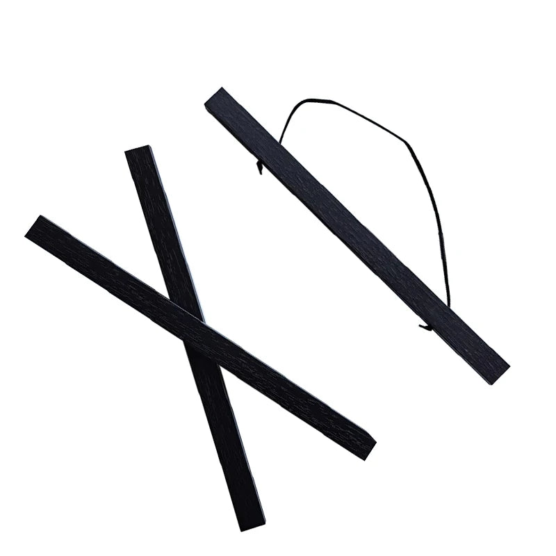 60Cm Magnetic Poster Frames Hanger Wooden Hanging Frame Picture Painting Poster Holder Natural Teak Photos Scroll Wall Art Decor