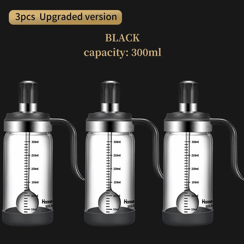 1Pc Spice Seasoning Bottle Kitchen Supplies Glass Transparent Sugar Bottle with Spoon Seasoning Bottle Salt and Pepper Bottle