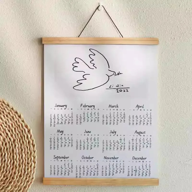 60Cm Magnetic Poster Frames Hanger Wooden Hanging Frame Picture Painting Poster Holder Natural Teak Photos Scroll Wall Art Decor