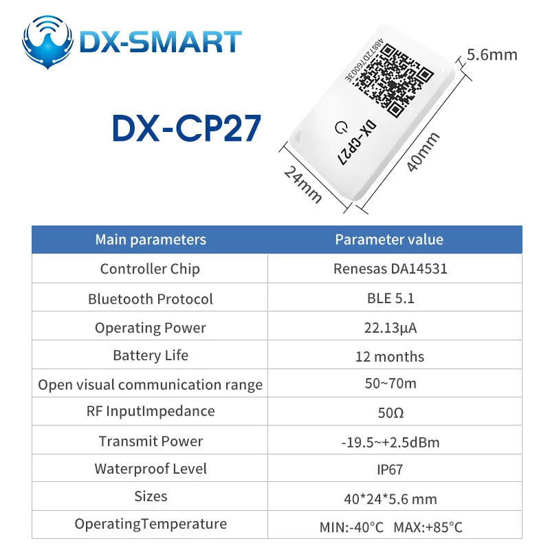 DIALOG14531 Accurate Indoor Positioning System CP28 Bluetooth Tag Ultra Wide Band Assets Tracking Low Energy Beacon