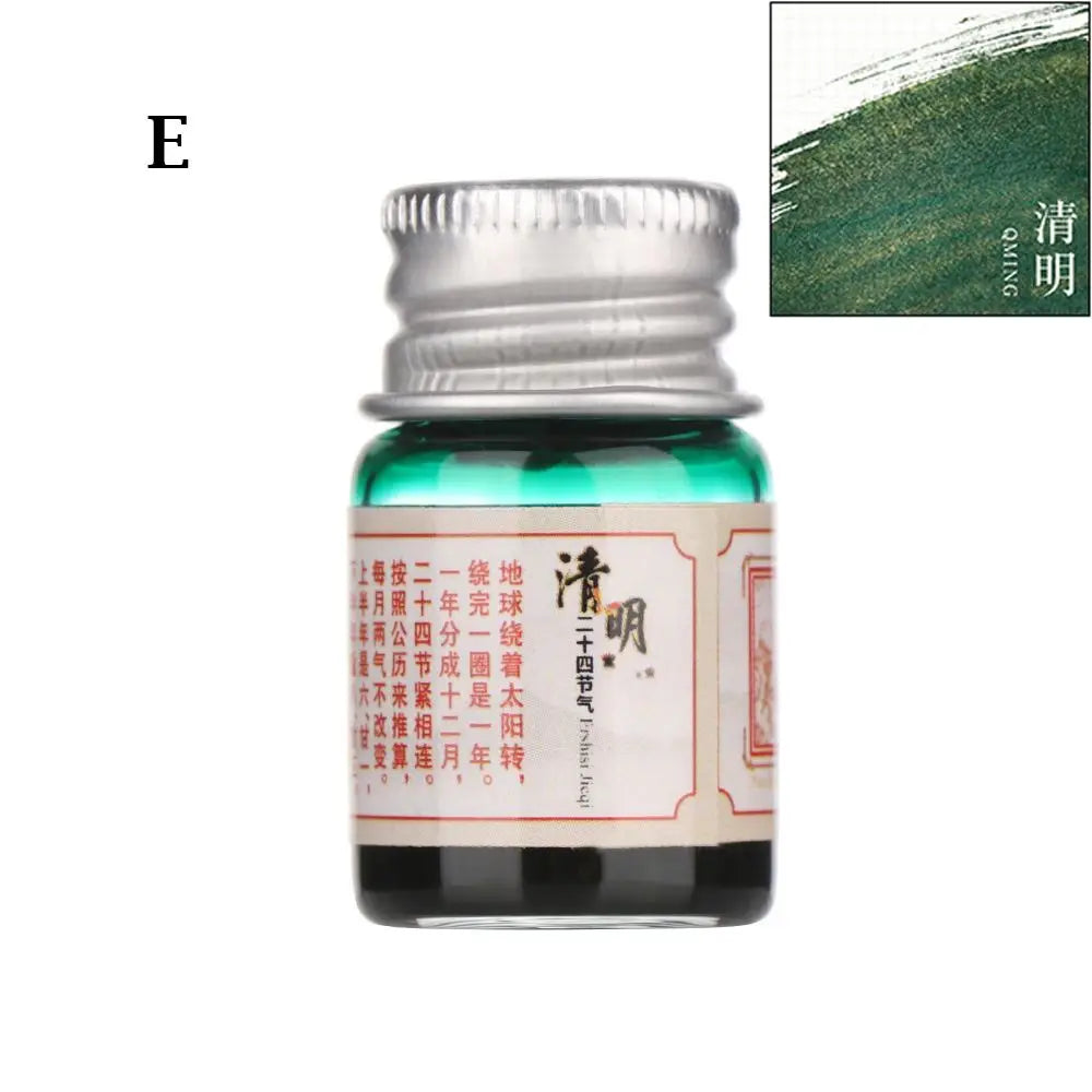 5ML 24 Colors Calligraphy Writing Paint Fountain Pen Glitter Powder Ink