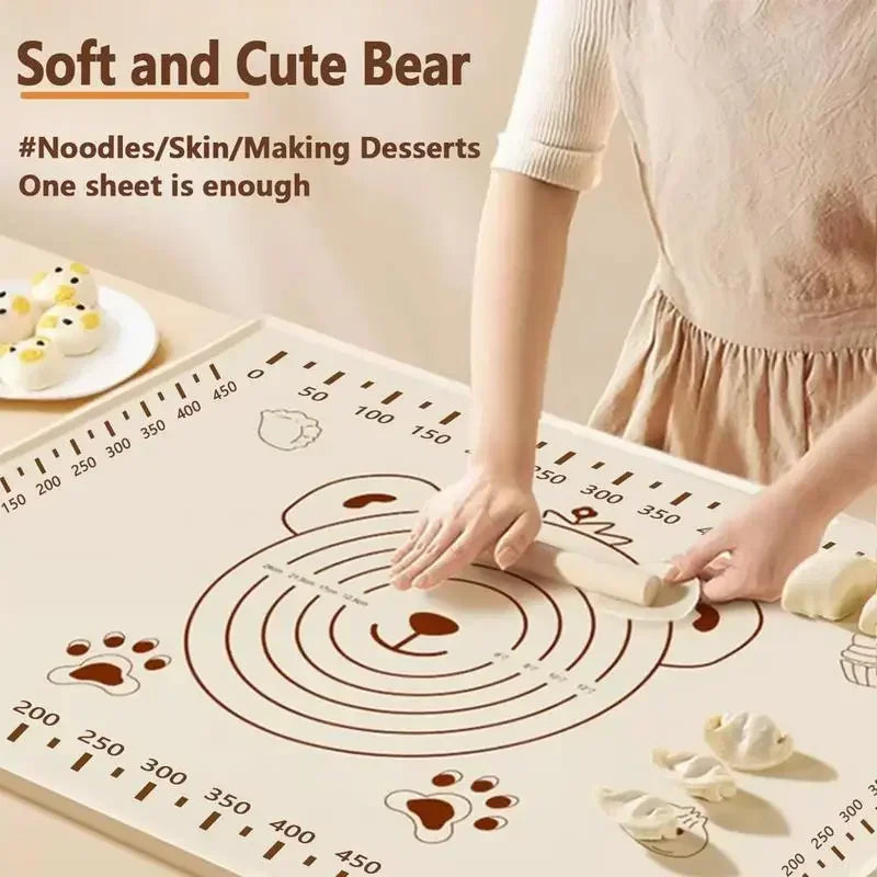 70*50Cm Silicone Pad Baking Mat Sheet Kneading Dough Mat for Kitchen Rolling Dough Pizza Large Dough Non-Stick Maker Holder