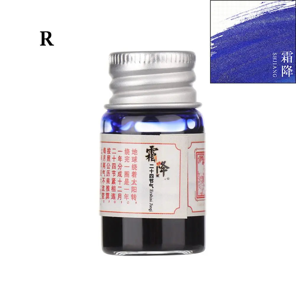 5ML 24 Colors Calligraphy Writing Paint Fountain Pen Glitter Powder Ink