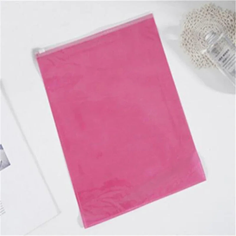 20 Pcs Non-Woven Zipper Bag Gift Bag Travel Receive Bag Transparent Clothing Reservoir Clothes Packaging Bags Travel Storage