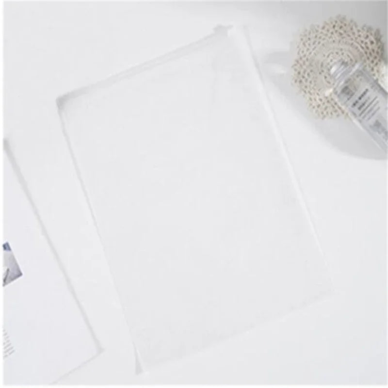 20 Pcs Non-Woven Zipper Bag Gift Bag Travel Receive Bag Transparent Clothing Reservoir Clothes Packaging Bags Travel Storage