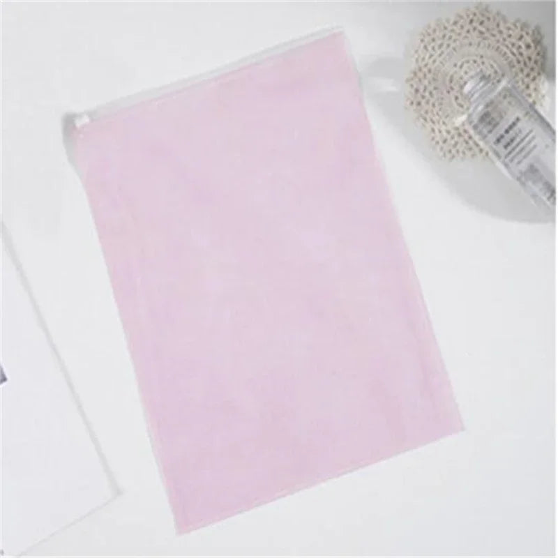 20 Pcs Non-Woven Zipper Bag Gift Bag Travel Receive Bag Transparent Clothing Reservoir Clothes Packaging Bags Travel Storage