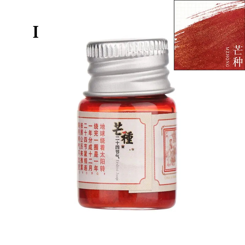 5ML 24 Colors Calligraphy Writing Paint Fountain Pen Glitter Powder Ink