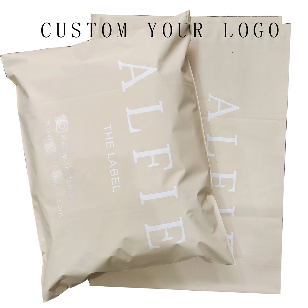 Biodegradable Poly Shipping Mailers Nude Matte Custom Poly Mailing Bags Poly Shipping Mailers