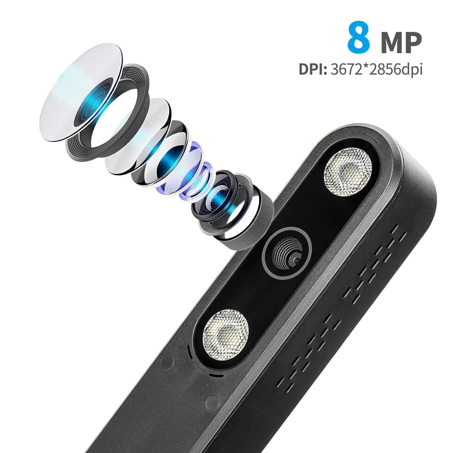 Book Scanner T101 Autofocus Document Scanner Max A4 A3 Size with Smart OCR Led Table Desk Lamp for Family Home Office