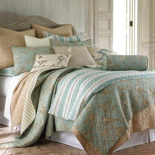 NNEDSZ Lyon Teal 100% Cotton Quilted 3 pcs Bedspread Coverlet Set Queen-0