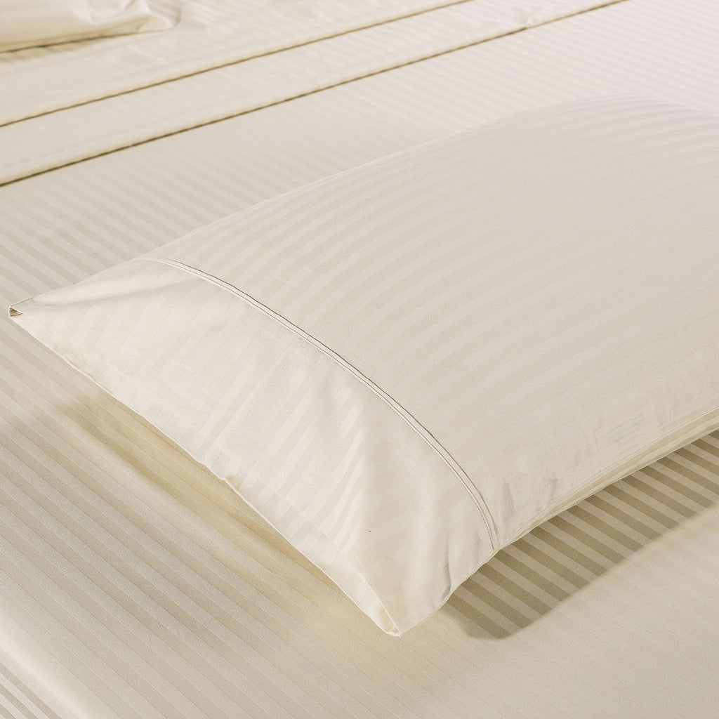 NNEDSZ 1200 Thread Count 100% Egyptian Cotton Sheet Set Stripe Hotel Grade King Sand-1