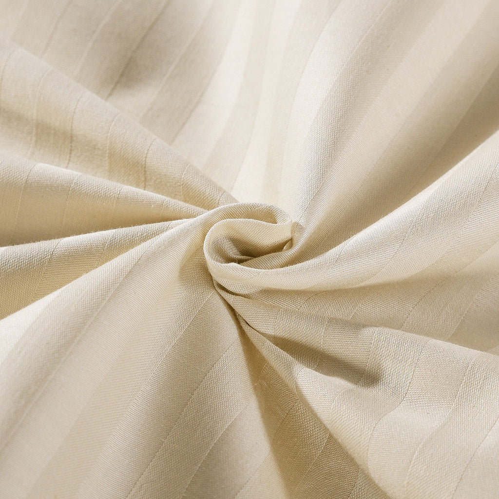 NNEDSZ 1200 Thread Count 100% Egyptian Cotton Sheet Set Stripe Hotel Grade King Sand-3