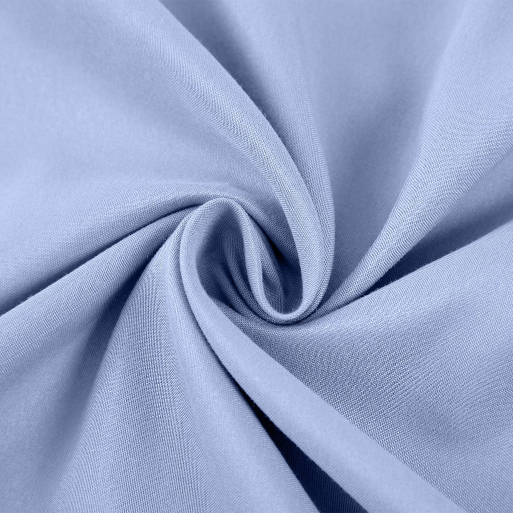 NNEDSZ Comfort 2000 Thread Count Bamboo Cooling Sheet Set Ultra Soft Bedding Single Light Blue-3