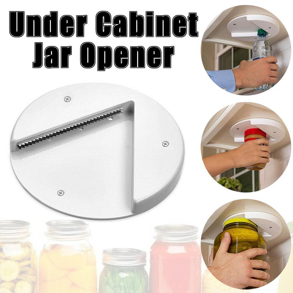 Under Cabinet Jar Opener Undermount Multipurpose Lid Gripper Bottle Opener Tools-0