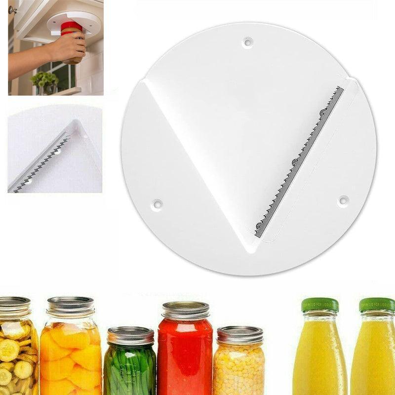 Under Cabinet Jar Opener Undermount Multipurpose Lid Gripper Bottle Opener Tools-4