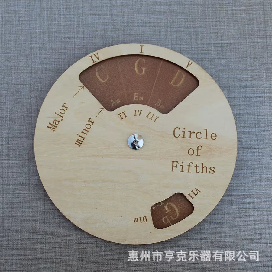 Circle of Fifths Chord Wheel Tool Scale Chart Music Theory Learning Aid for Musicians Guitarists Music Learning Accessories