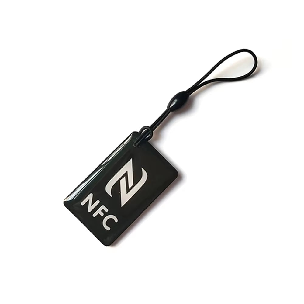 1Pc Epoxy Mini Card NTAG216 NFC Sticker 888 Bytes Proximity 13.56Mhz ISO14443A Small RFID Tag 42*26Cm Waterproof Keyfob Token