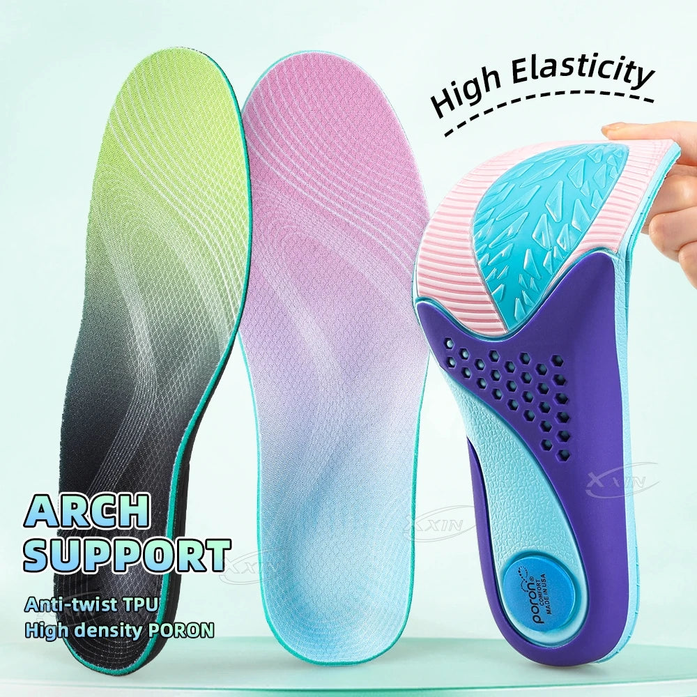 【Xxin】Arch Support Insole Orthopedic Shoe Pad Flat Foot Insert Sport Elastic Breathable Insoles Size35-46